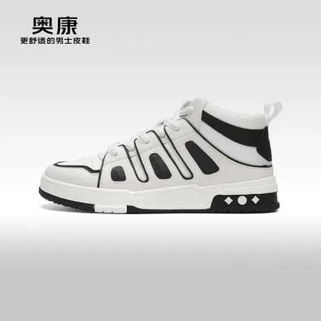 【觉醒系列】Aokang奥康2024春季新款时尚休闲鞋男透气运动高帮鞋图片