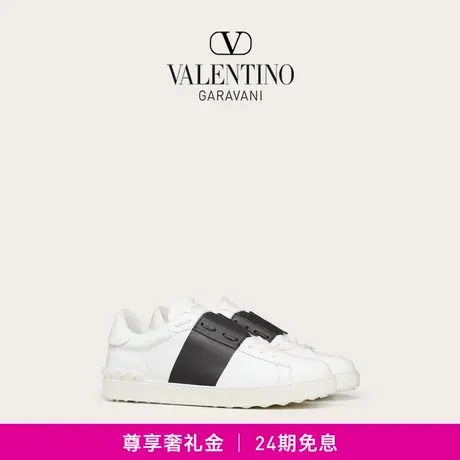 【24期免息】华伦天奴VALENTINO男士 OPEN 小牛皮运动鞋小白鞋图片