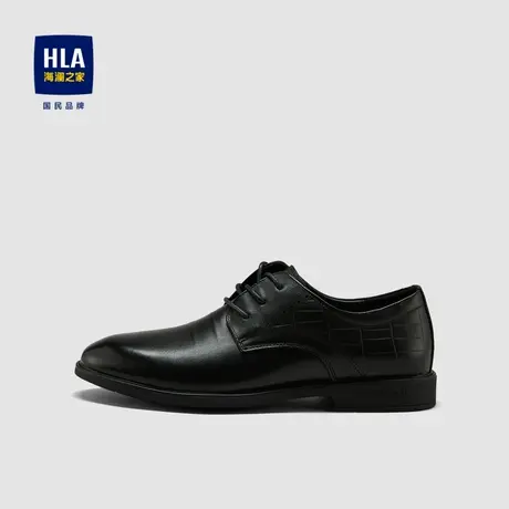 HLA/海澜之家系带正装皮鞋轻便舒适透气缓震商务绅士男鞋图片