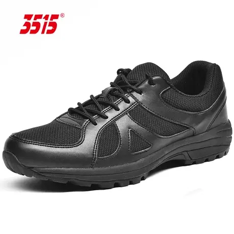 3515强人正品男鞋黑色透气户外运动鞋耐磨防滑跑鞋训练鞋图片