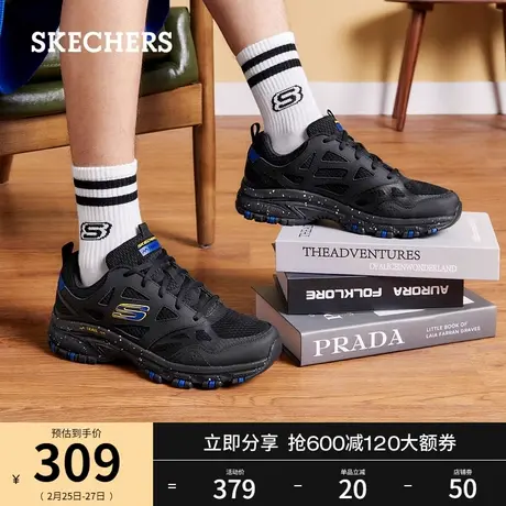 Skechers斯凯奇2024年春季新款男士复古休闲鞋厚底缓震户外运动鞋图片
