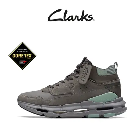 Clarks其乐自然系列户外运动鞋男时尚潮流系带高帮防泼水休闲鞋男图片