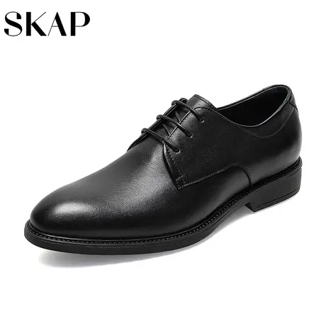 SKAP圣伽步奥莱春季牛皮革商务正装鞋系带男士皮鞋A3L01AM2图片