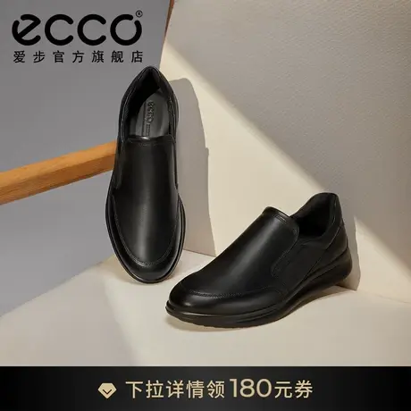 ECCO爱步休闲乐福鞋男 商务一脚蹬鞋豆豆鞋男 雅仕207144图片