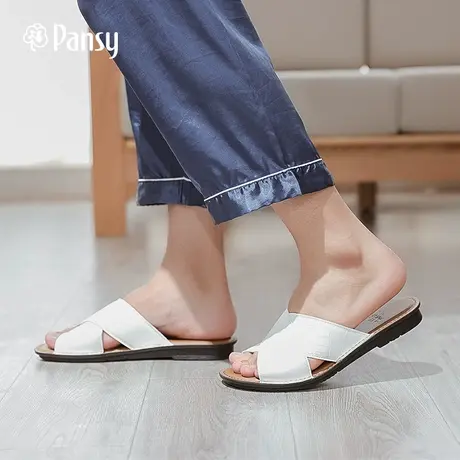 Pansy日本男式拖鞋室内居家外穿防臭舒适防滑简约浴室夏季男士图片