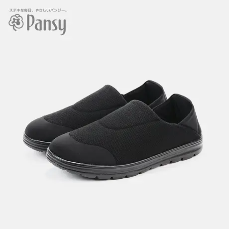 Pansy日式男鞋休闲软底软面透气舒适可踩跟两穿爸爸一脚蹬乐福鞋图片