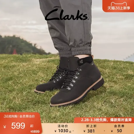 Clarks其乐男鞋秋冬户外保暖防水防滑工装靴街头风休闲马丁靴男图片