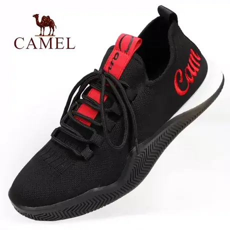 Camel/骆驼春夏季舒适透气青年潮流抵帮户外休闲运动男式旅游鞋子图片
