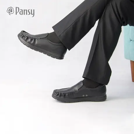 pansy新款男乐福鞋商务休闲运动软底百搭透气圆头平底舒适爸爸鞋图片