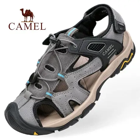 Camel/骆驼夏季镂空透气徒步登山防滑运动户外休闲旅游男式凉鞋子图片