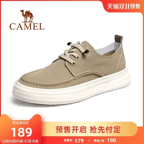 【预售】骆驼2023春季新款男鞋轻软弹透气懒人免系舒适休闲鞋布鞋图片