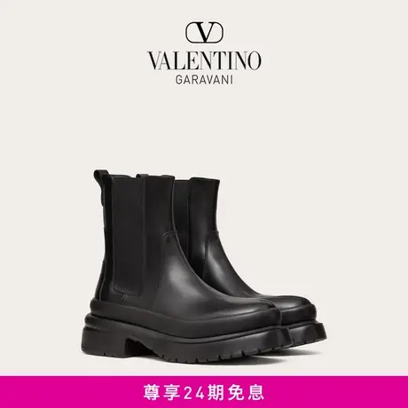 【24期免息】华伦天奴VALENTINO男士 ROMAN STUD 小牛皮踝靴靴子图片