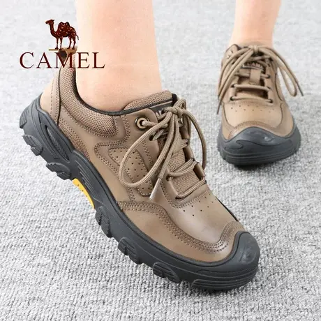 Camel/骆驼男鞋春秋季新款品系带低帮复古爸爸旅游单户外休闲鞋子图片