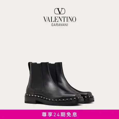 【24期免息】华伦天奴VALENTINO男士 M-WAY ROCKSTUD 小牛皮踝靴图片