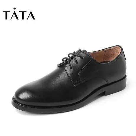 【大小码】[S]Tata他她新商务绑带方跟男皮鞋81H10AM8图片